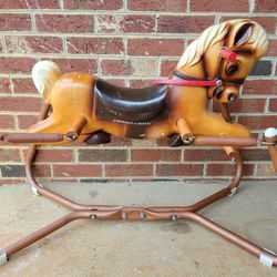 Antique "The Wonder Pony" Bounce Horse 