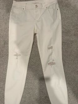 Skinny Ripped White Women’s Jeans