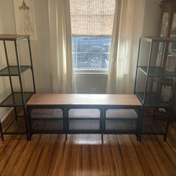 Delivery Available / Tv Stand Matching Shelves 