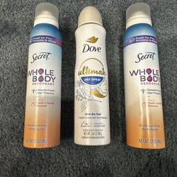 secret and dove deodorant 