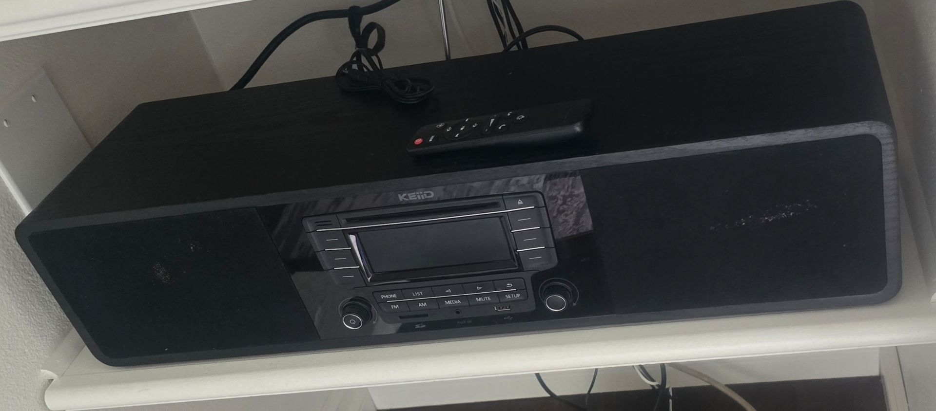 KEiiD CD Player with Speakers Bluetooth for Home Stereo System Boombox
