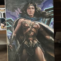 Gal Gadot Wonder Woman Placard 