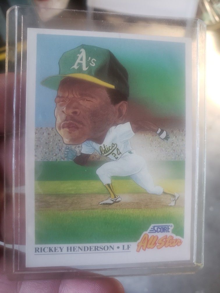 1991 Ricky Henderson Score Card In Excellent Condition