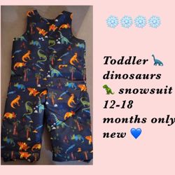 Lil Boy Snowsuit ❄️ Size 12-18 New With Tags 🏷️ $25 Cashier Zelle
