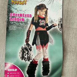 Spirit Halloween Cheerless Leader Size Medium 7/8  Childs Cosplay Costume