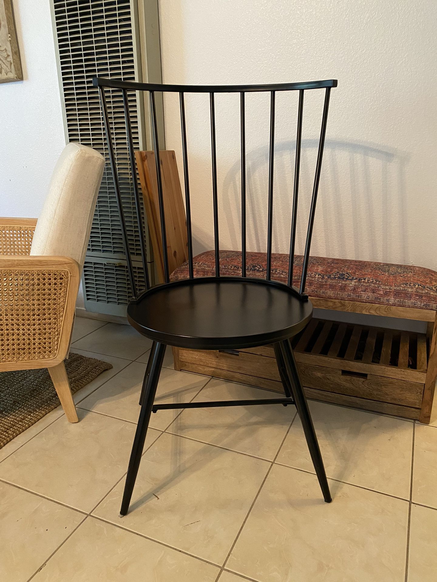 High Back Black Spindle Chairs 