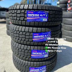 245/75/16 Zeta AT New Set of Tires Installed and Balanced Set de Llantas Nuevas Instaladas y Balanceadas
