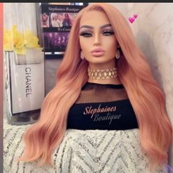 Human Hair Blended Lace Front Wig 