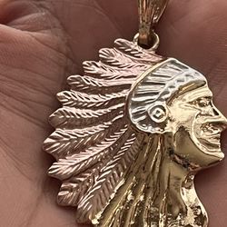 14K Gold filled  Indian Head 