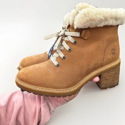 Timberland Womens Size 7.5 Sienna High Shearling Waterproof Boot