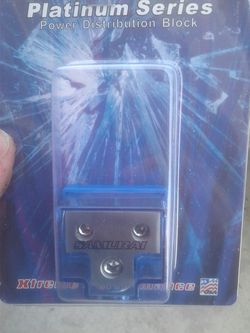 Heavy duty Distribution blocks for car audio. 0 gauge to 2 , 4 gauge. $13 each or 2 for $20. I have 6 of them in stock.