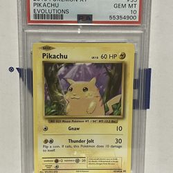 Pokemon Cards PSA Gem Mint 10 Graded 