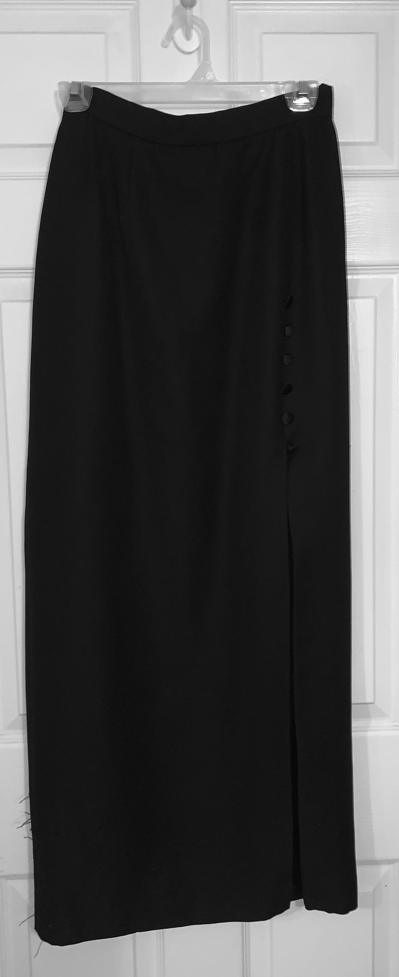 Long Black Pencil Skirt w/ Side Slit (sz: 12) $5