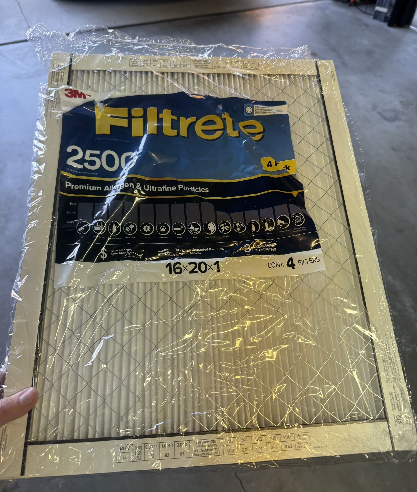 2 Filtrete 16x20x1 Filters