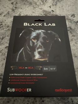 Audioquest Black Lab Subwoofer Cable.