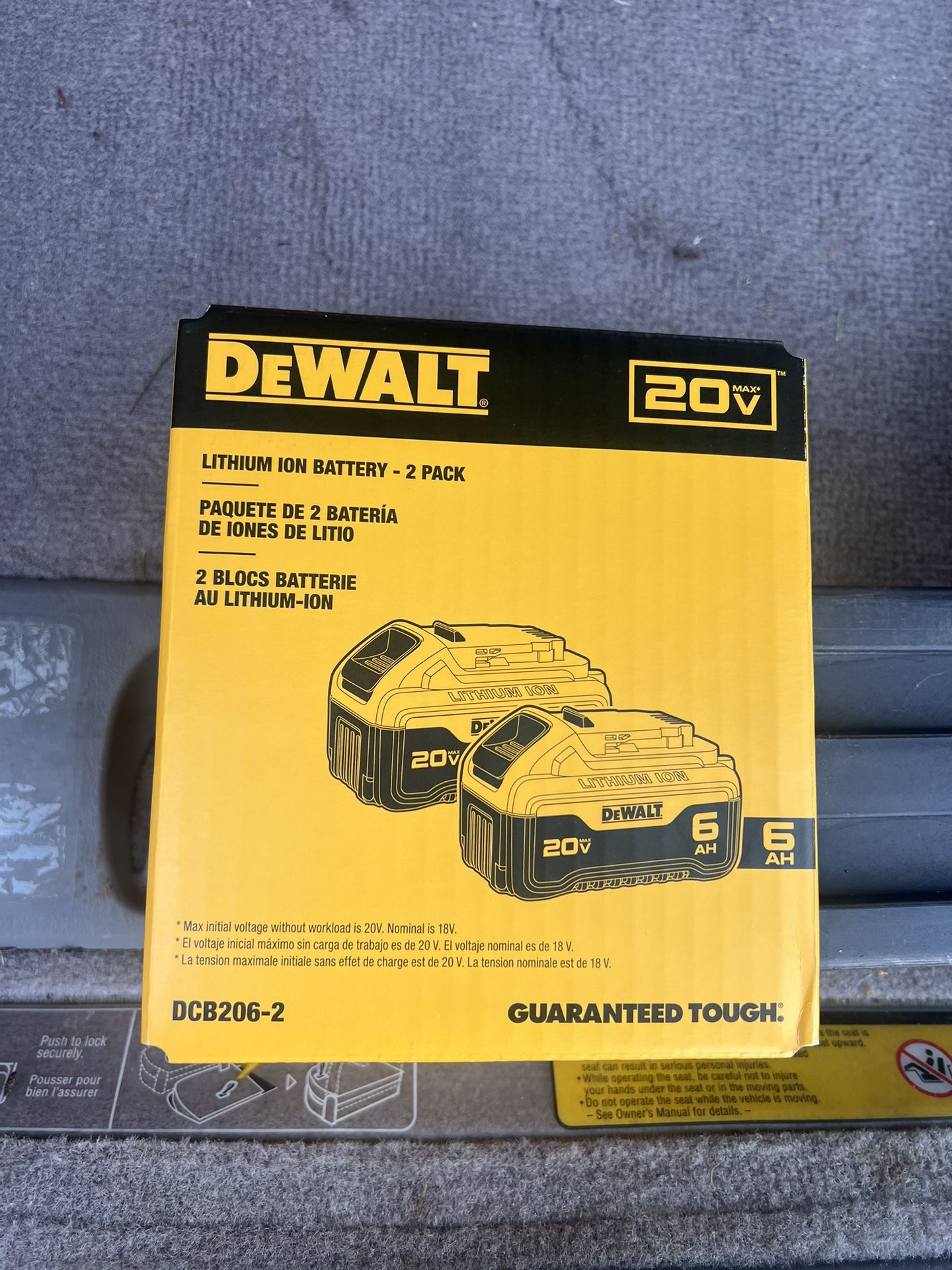 dewalt battery 6.0 Pack V20