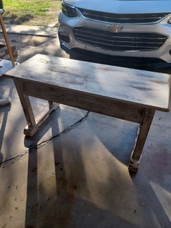 Rustic Wood entry way Console bench