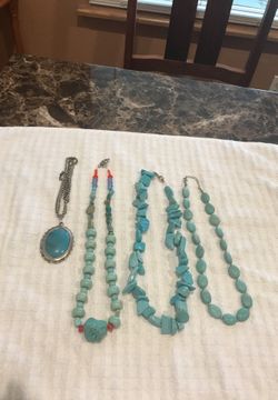 Turquoise necklace price for single item