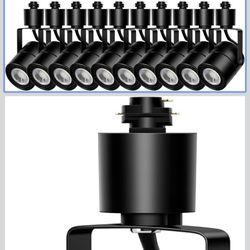 Track Lighting Heads 10W 4000K Cool White Dimmable Bright LED Track Lights Fixtures for Accent Retail Kitchen Artwork,120V Linear Track Light H Type-C