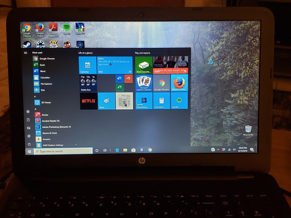 15.6" HP Windows 10 Laptop