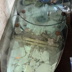Vintage Glass Table Set