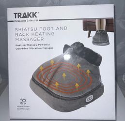 NIB Trakk Shiatsu Foot and Back Heating Massager