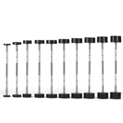 Rubber Fixed Barbells 