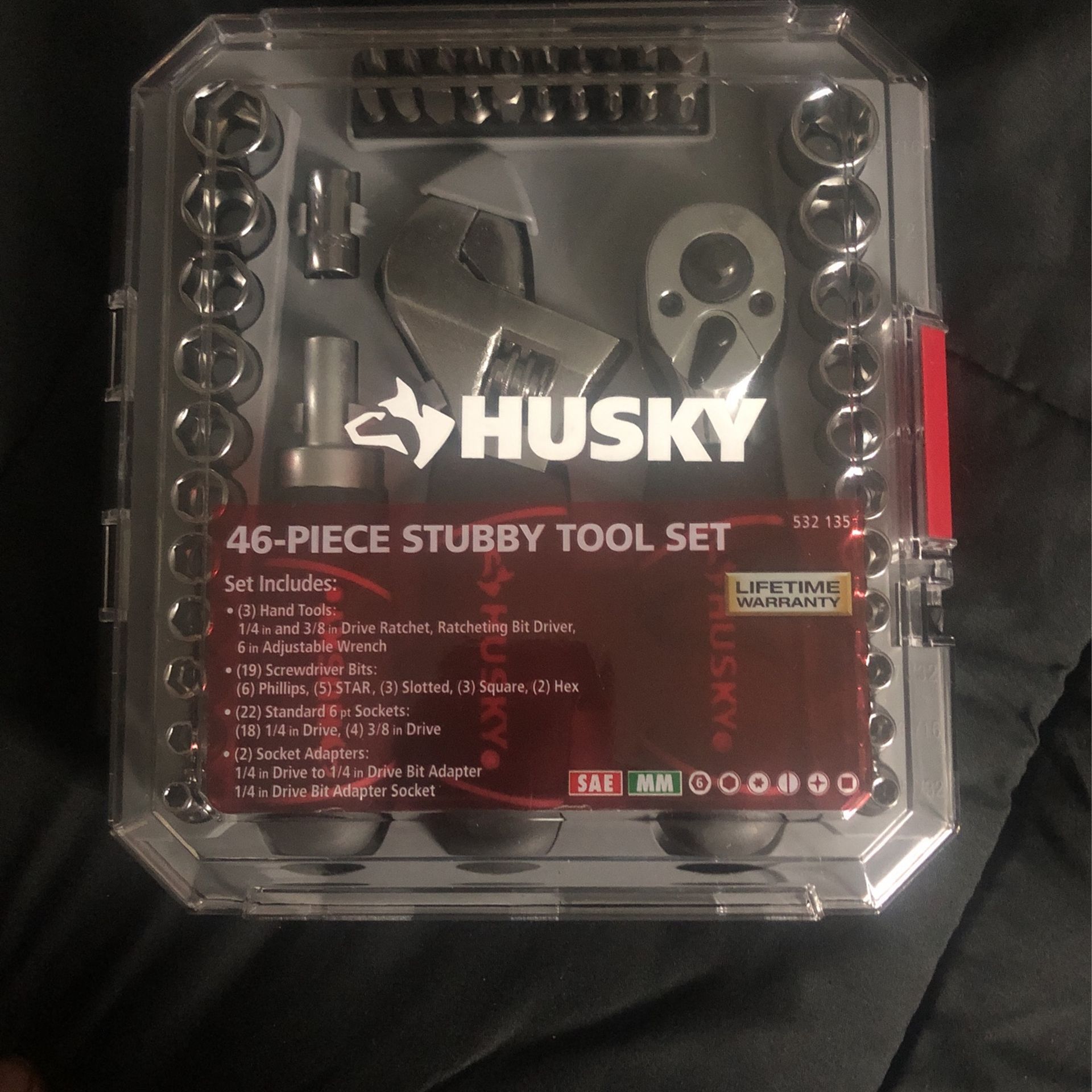 Husky 46 Piece Stubby Tool Set