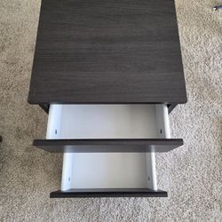 Ikea MALM Chest of 2 drawers, black-brown, 40x55 cm