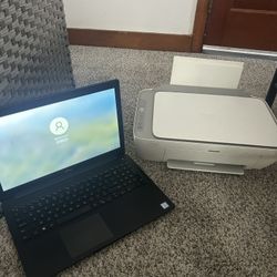 Laptop and Printer