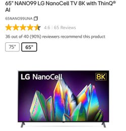 8K LG Nano cell