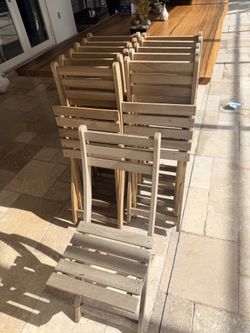 Wood chairs 12 of them