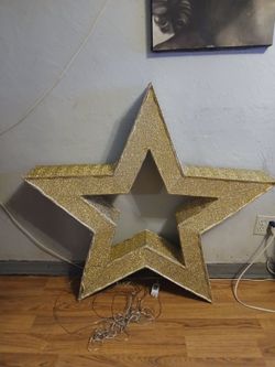 Gold  star 41" H  44" W