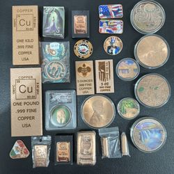 Copper, Copper, Copper. All Sizes, All Weights, Glow In The Dark And Colorized.