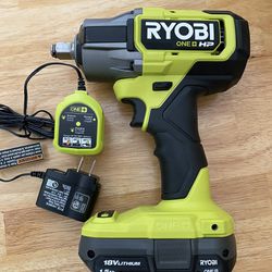 Ryobi One+ HP Brushless Impact Wrench 1/2 Inch - Battery And Charger Included