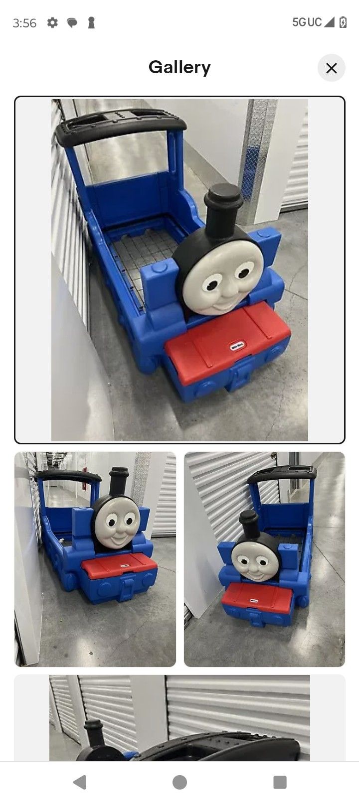Thomas the Train toddler bed With toy box..
