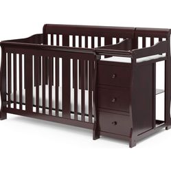 Crib/toddler bed and mattress 