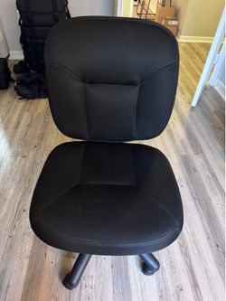 Black Ergonomic Office Chair – Adjustable – $40