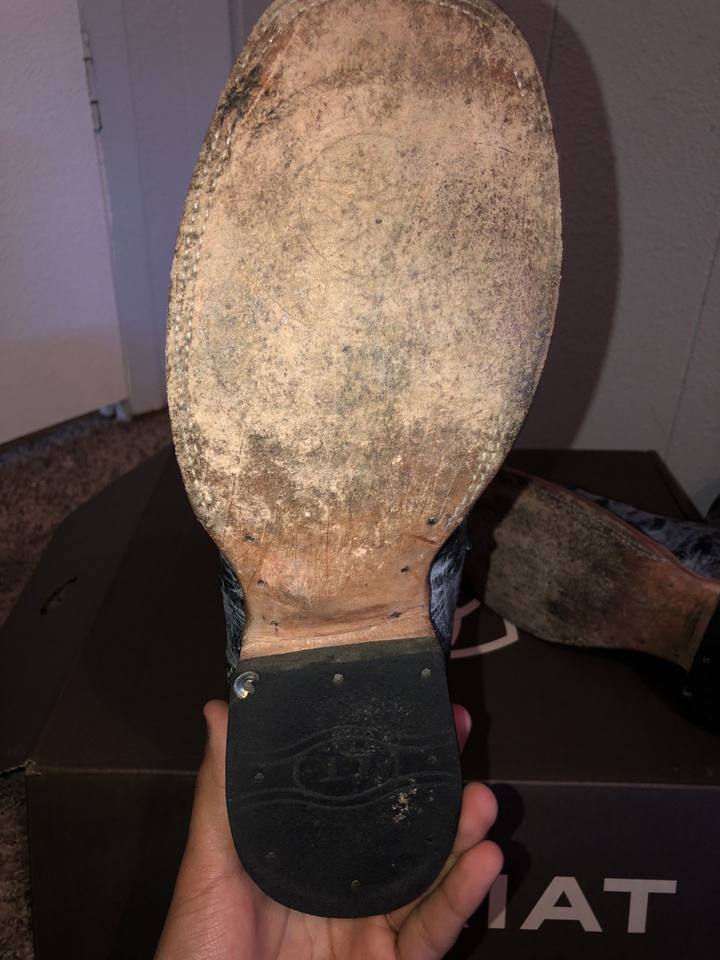 Ostrich boots