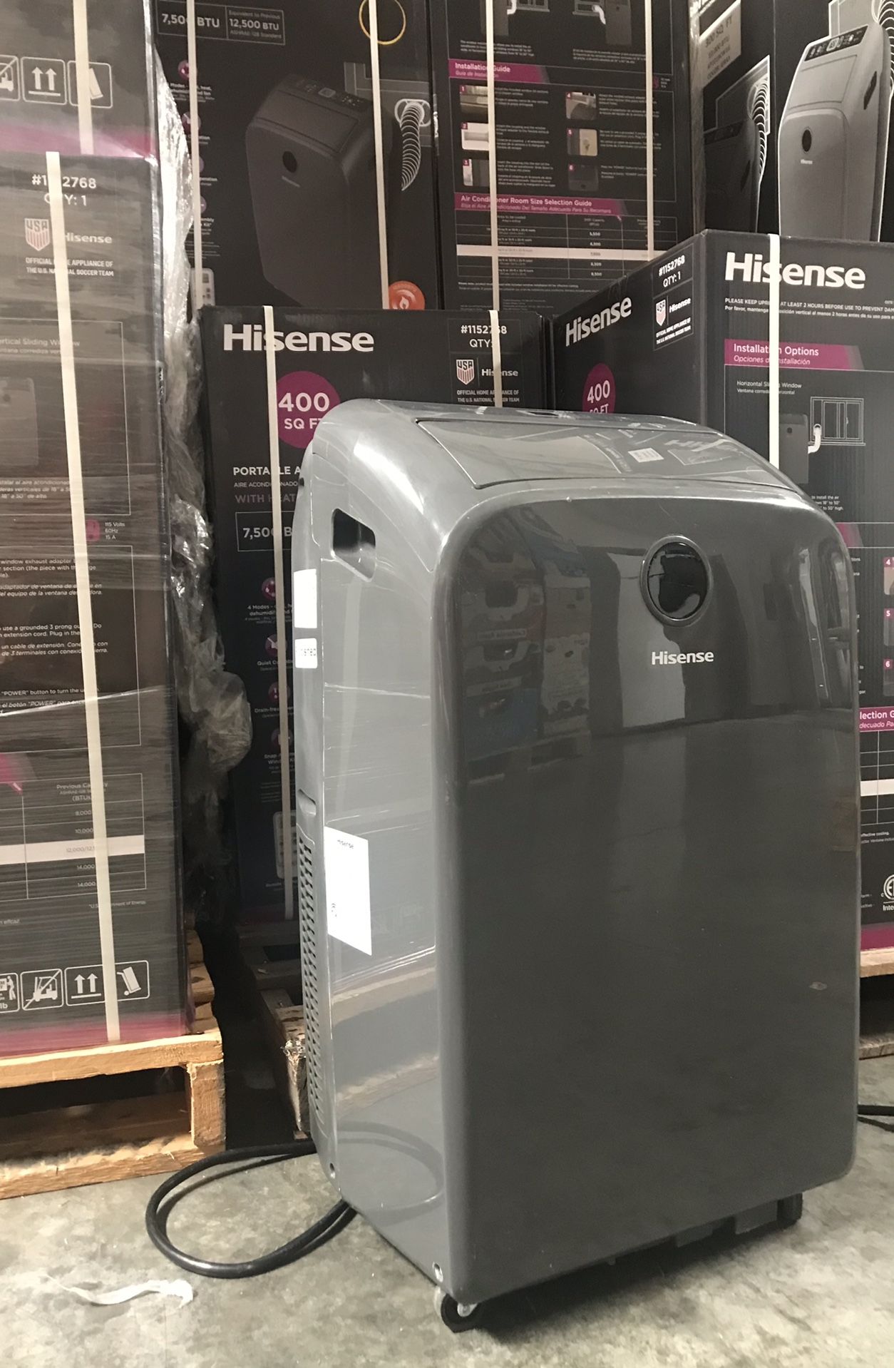 Hisense Portable Air Conditioner 7,500 BTU With Heat Pump & Remote Support AP1319HR1G