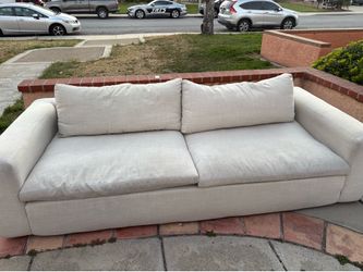 CREME 2-SEAT SOFA AND 1-SEAT SOFA W/ OTTOMAN