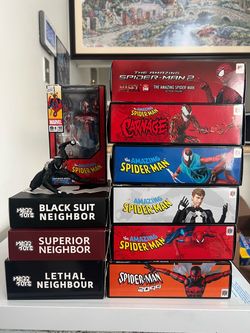 Mafex spiderman mess toys lot