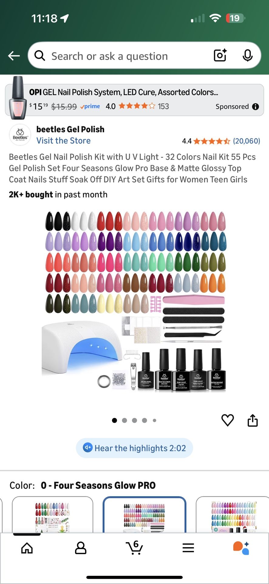 Beetles 32 Colors Gel Mani Kit 