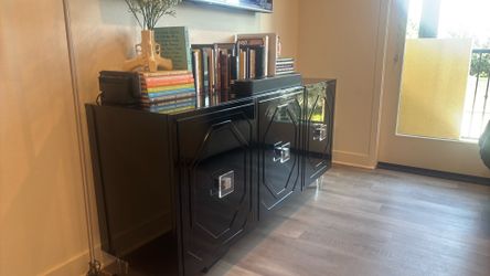 TOV Furniture Andros Black Lacquer Buffet