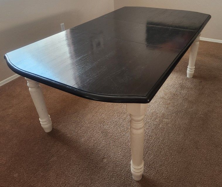 6 Place Solid Wood Dining Table