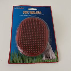 RED Bath Grooming Shed Fur Brush For Dog/Cat/Horse,Pets Undercoat Brush Massage Comb