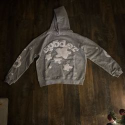 Gray Sp5der Hoodie