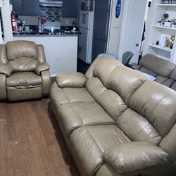 Couch Recliner Set | Sillón Reclinables Set
