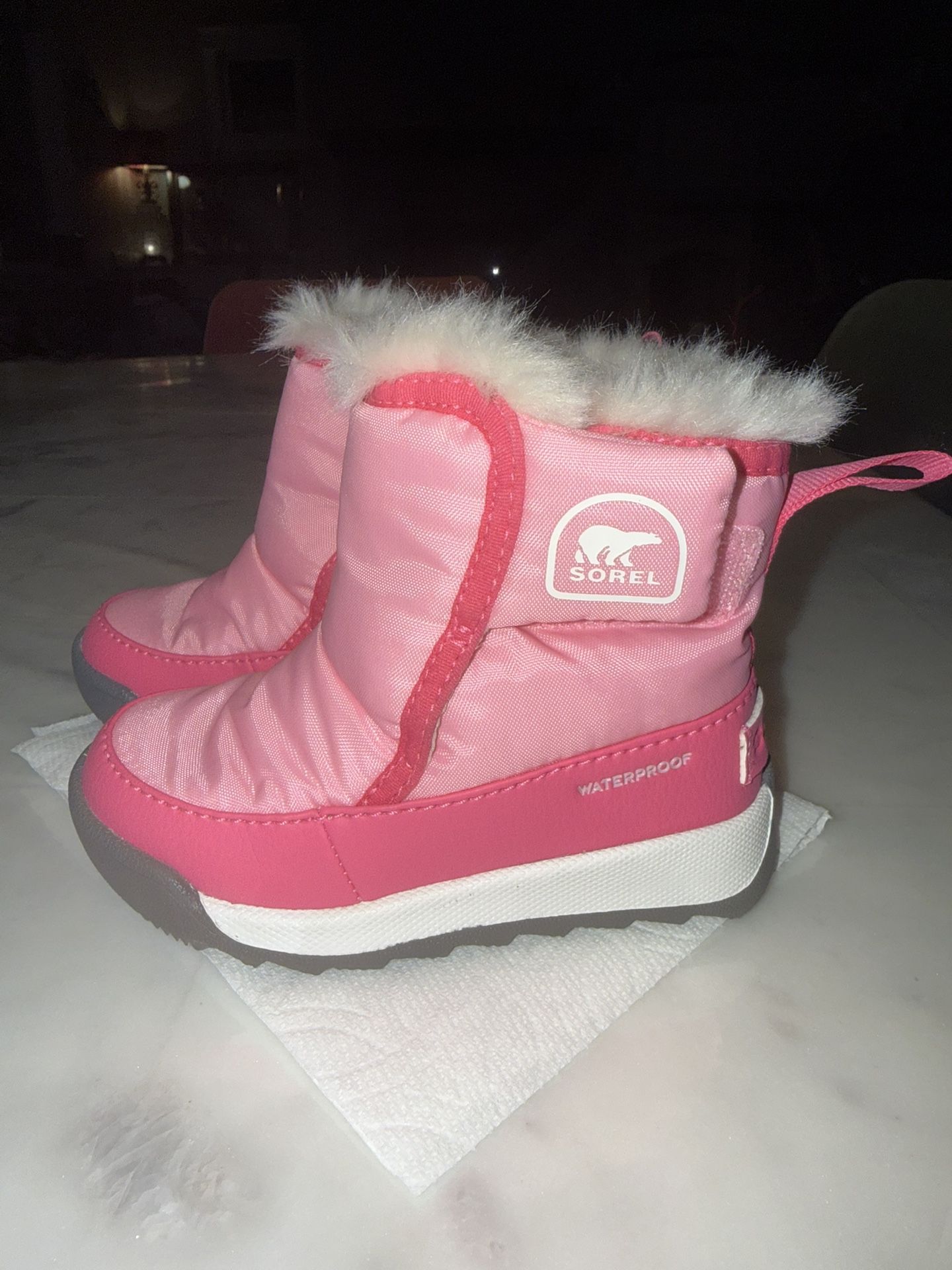 Kid SOREL Toddler Whitney II Plus Waterproof Snow Boots Pink