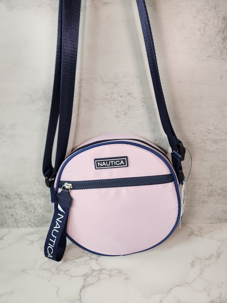 Nautica Pink and Navy Crossbody Bag